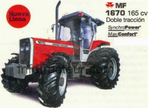 Massey Ferguson 1670 avis et fiche technique 